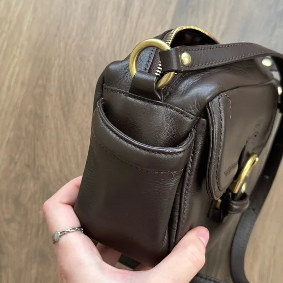 COACH F25150 Vintage Small Brown Campbell Camera Bag
